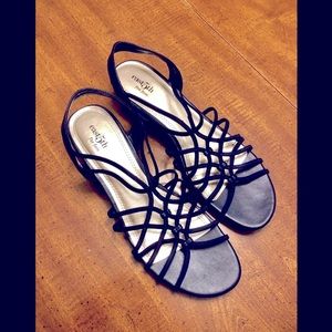 Size 10 Women's Low Wedge Sandals Blue